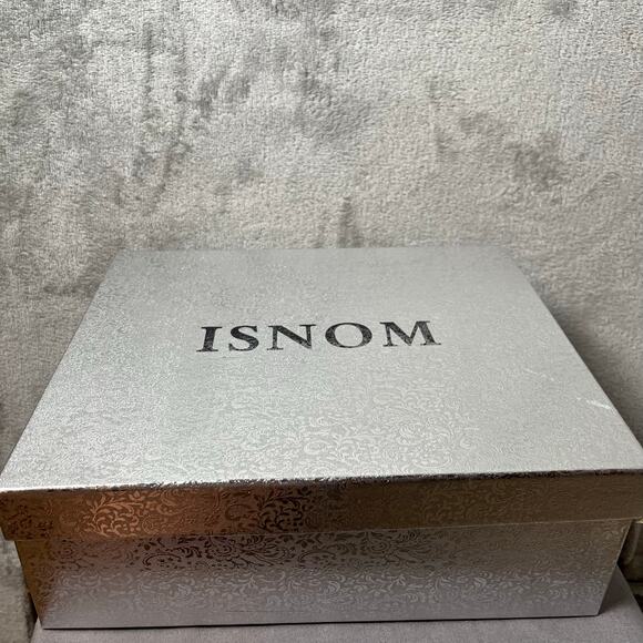 ISNOM Rhinestone Boots Pointed Toe Block Heel Ankle Boots Size 11 Rodeo Cowboy - Picture 2 of 9